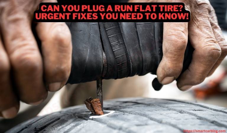 can you plug a run flat tire?