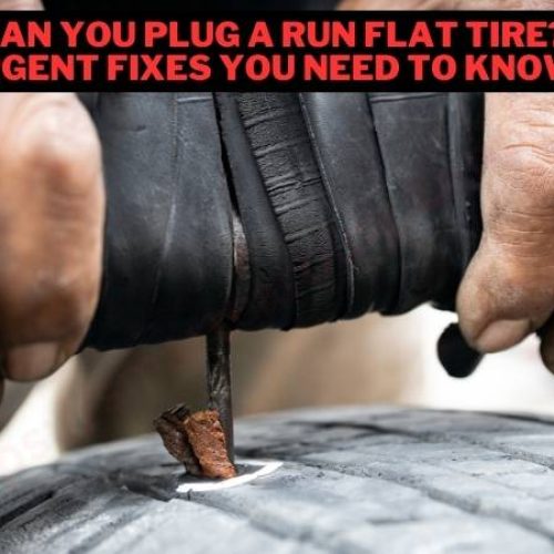 can you plug a run flat tire?